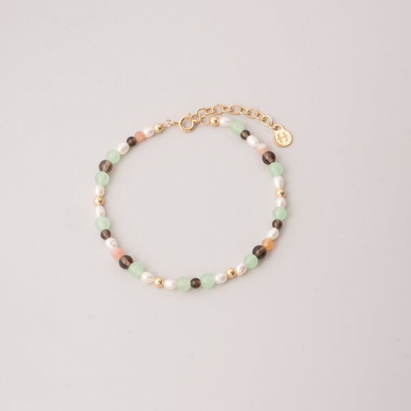 fejn jewelry Armband 'autumn pearl' mit Süsswasserperlen und Halbedelsteinen von fejn jewelry