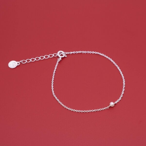 fejn jewelry Armband 'single pearl' von fejn jewelry