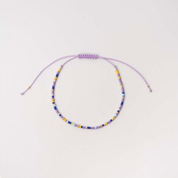 fejn jewelry Armkette oder Fußkette 'miyuki' mit bunten Glasperlen von fejn jewelry