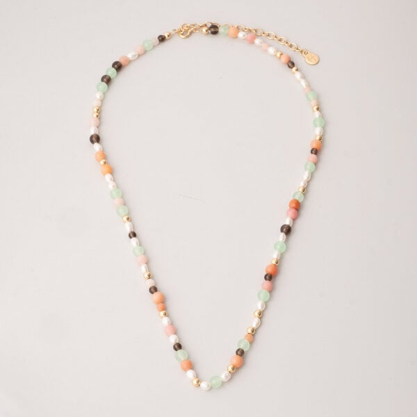 fejn jewelry Kette 'autumn pearl' mit Süsswasserperlen und Halbedelsteinen von fejn jewelry