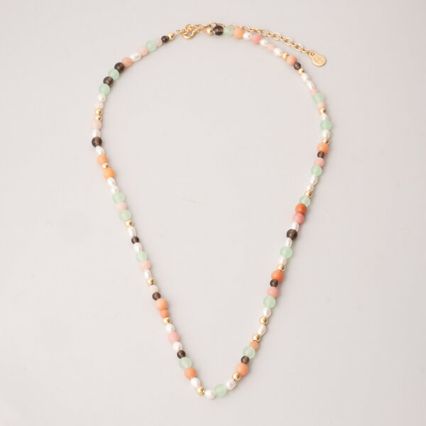 fejn jewelry Kette 'autumn pearl' mit Süsswasserperlen und Halbedelsteinen von fejn jewelry