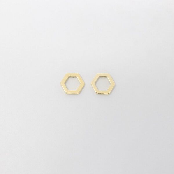 fejn jewelry Ohrstecker 'open hexagon' von fejn jewelry