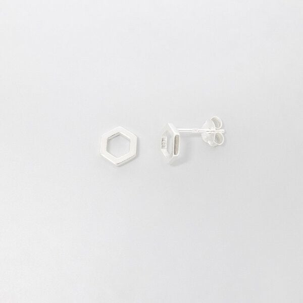 fejn jewelry Ohrstecker 'open hexagon' von fejn jewelry