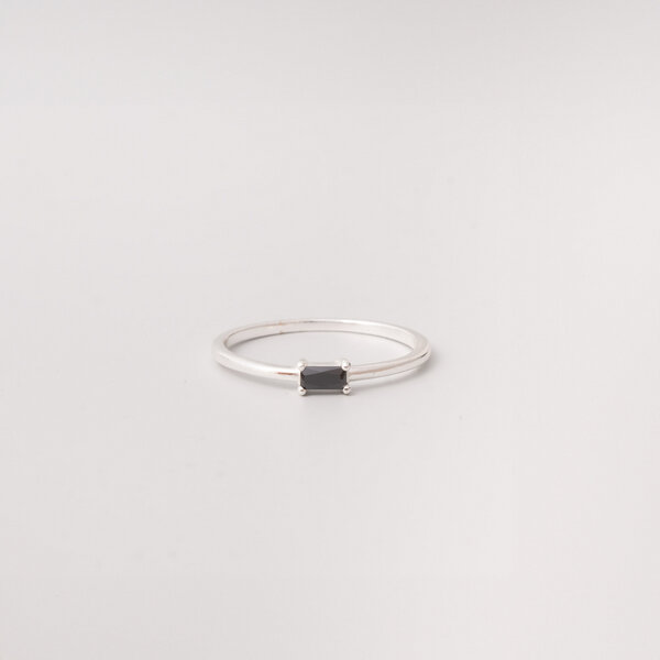 fejn jewelry Ring 'black baguette' von fejn jewelry