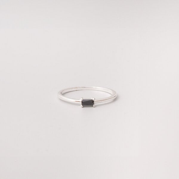 fejn jewelry Ring 'black baguette' von fejn jewelry