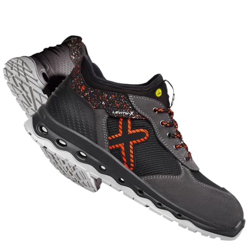 feldtmann Levity-X Halbschuhe *Earth* S1P SCHWARZ/ORANGE Weite 11 GRÖSSEN 42 von feldtmann