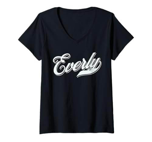 Damen Lustige Geschenkidee für Damen und Mädchen T-Shirt mit V-Ausschnitt Damen Lustige Geschenkidee für Damen und Mädchen T-Shirt mit V-Ausschnitt von femme Idée cadeau drôle humour prénom Everly