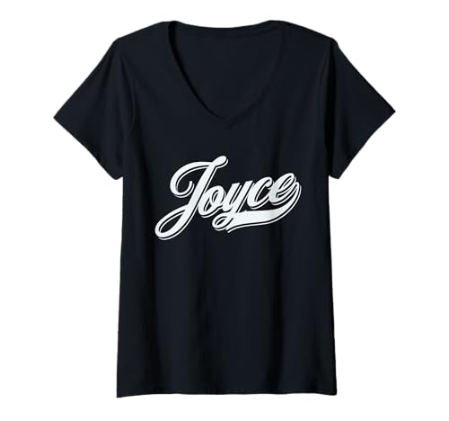 Damen Lustige Geschenkidee für Damen und Mädchen T-Shirt mit V-Ausschnitt von femme Idée cadeau drôle humour prénom Joyce
