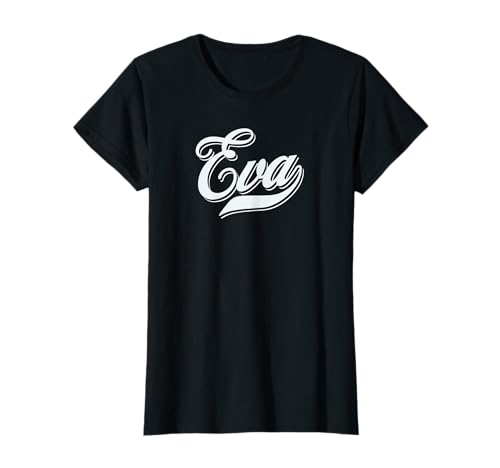 Frau Mädchen Geschenkidee lustig Humor Vorname für Eva T-Shirt von femme Idée cadeau drôle humour prénom pour Eva