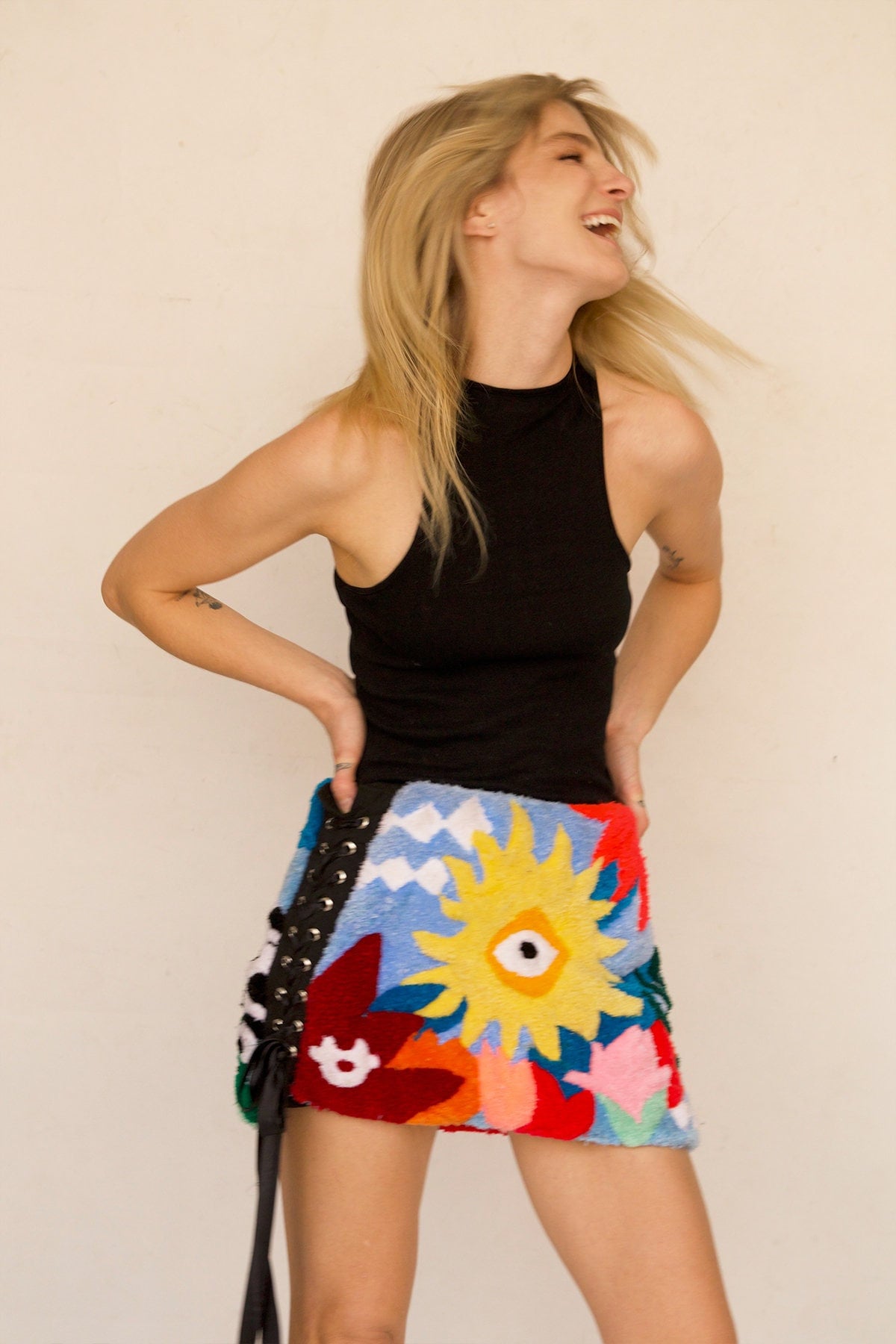 Getufteter Minirock - Mini Falda Hecha A Mano von femmeunchainedandco