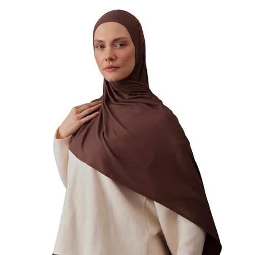 Instant Gerippter Jersey Hijab | Praktischer Hijab mit Vorgefertigten Sitzt unter dem Kinn – Weich und Modern Instant Gerippter Jersey Hijab | Praktischer Hijab mit Vorgefertigten Sitzt unter dem Kinn – Weich und Modern von femple