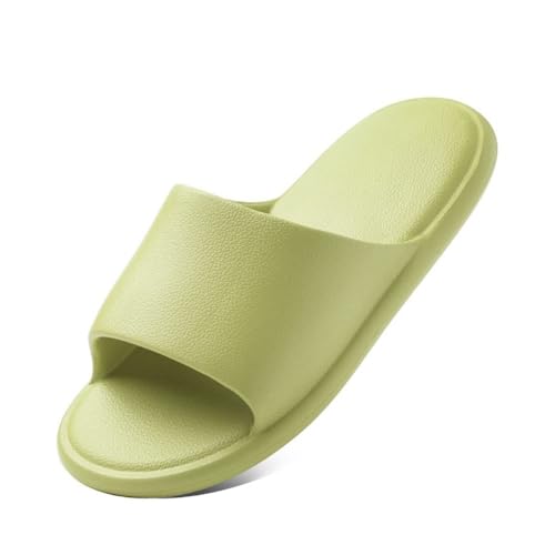 fengqingyunyan0304 Slides, Coole EVA-Badezimmer-Hausschuhe for Damen – weiche Duschsandalen for den Innenbereich,für Damen und Herren(Green,37 EU) von fengqingyunyan0304