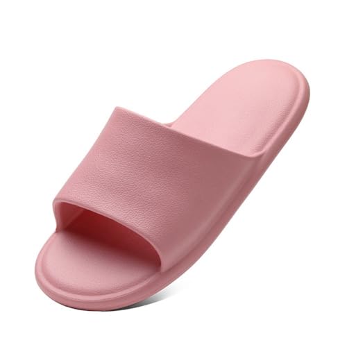fengqingyunyan0304 Slides, Coole EVA-Badezimmer-Hausschuhe for Damen – weiche Duschsandalen for den Innenbereich,für Damen und Herren(Pink,38 EU) von fengqingyunyan0304