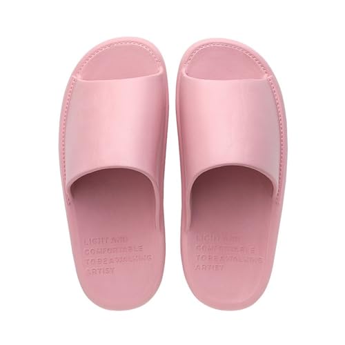 fengqingyunyan0304 Slides, Damen-Badesandalen aus EVA for den Sommer – leichte Hausschuhe for Zuhause und Badezimmer,für Damen und Herren(Pink,40 EU) von fengqingyunyan0304