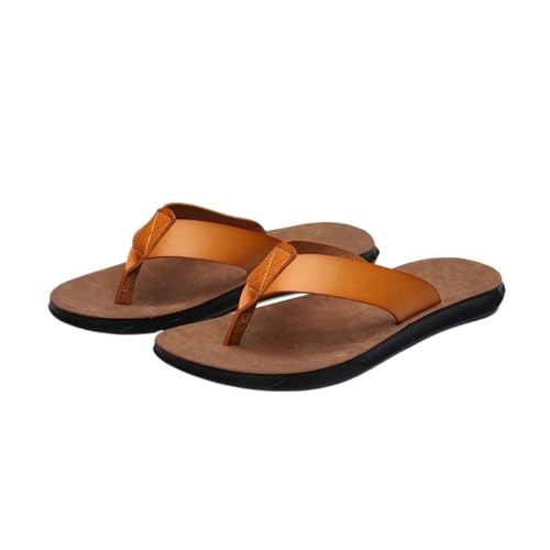 fengqingyunyan0304 Slides, Flip-Flops-Sandalen for Herren – Freizeitschuhe for den Strand mit weicher Sohle for draußen,für Damen und Herren(Yellow,42 EU) von fengqingyunyan0304