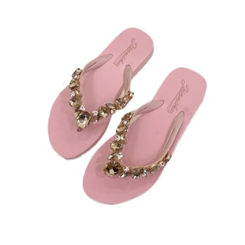 fengqingyunyan0304 Slides, Sommer-Flip-Flops for Damen – leichte Strandsandalen for lässigen Komfort,für Damen und Herren(Pink,36 EU) von fengqingyunyan0304