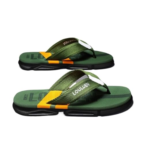 fengqingyunyan0304 Slides, Sommer-Flip-Flops for Herren – Bequeme Gummi-Hausschuhe for die Freizeit und den Außenbereich,für Damen und Herren(ArmyGreen,41 EU) von fengqingyunyan0304