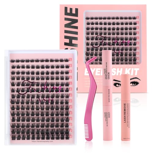 Fenshine Cluster Lashes Individuelle Wimpern Breiter Stiel C/D Curl 9-16mm Länge DIY Wimpernverlängerung Individuelle weiche falsche Wimpern (T50 Kit with Remover Fenshine Cluster Lashes Individuelle Wimpern Breiter Stiel C/D Curl 9-16mm Länge DIY Wimpernverlängerung Individuelle weiche falsche Wimpern (T50 Kit with Remover von fenshine beauty