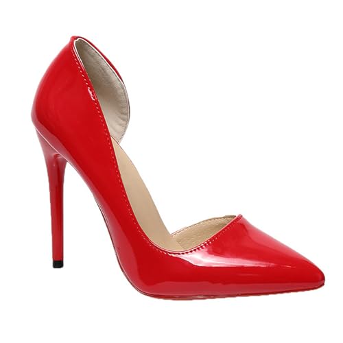 Rot,45 EU,Frauen 9Cm Single Schuhe High Heels Geschlossen Pointed Toe Stiletto Classic Büro Kleid Braut Hochzeit Pumps Prom Schuhe Rot,45 EU,Frauen 9Cm Single Schuhe High Heels Geschlossen Pointed Toe Stiletto Classic Büro Kleid Braut Hochzeit Pumps Prom Schuhe von fepfndb
