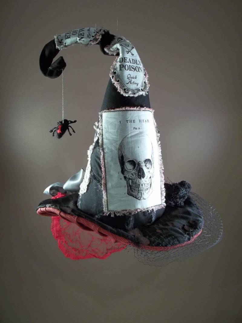 Hexenhut Zaubertränke Spinne Schwarz Rot Weiß von ferdworthi