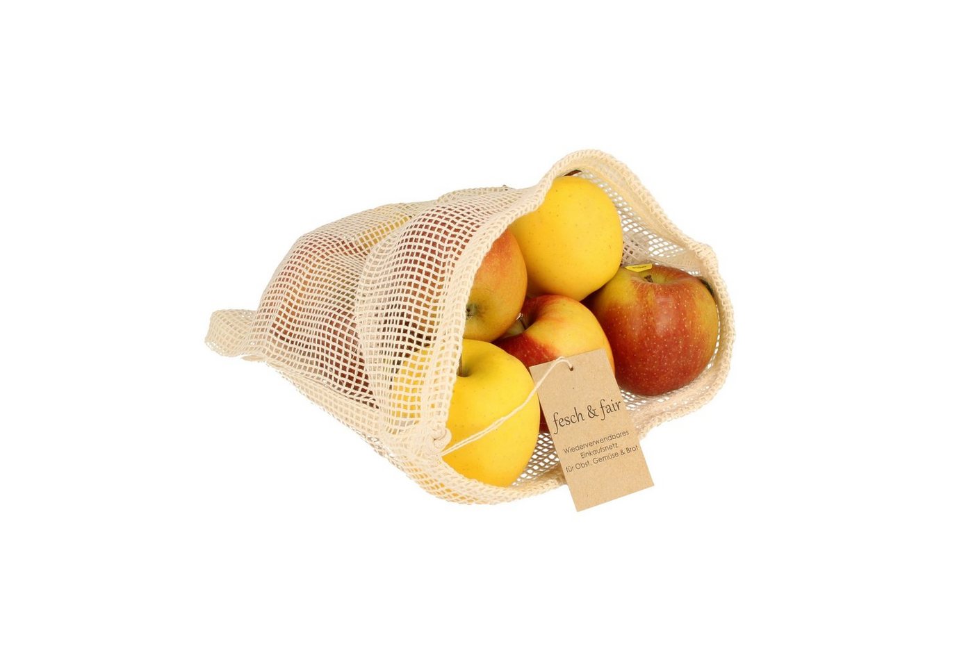 fesch & fair Einkaufsbeutel Obstbeutel Gemüsenetz Biobaumwolle 30x40 fesch & fair Einkaufsbeutel Obstbeutel Gemüsenetz Biobaumwolle 30x40 von fesch & fair