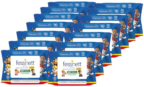 Fess'nett Feuchtes Toilettenpapier für Kinder, 50 Stück pro Packung, enthält 10 Packungen pro Einheit, sanft für Kinder, hochwertige Hygiene, praktisch, 14 Stück Fess'nett Feuchtes Toilettenpapier für Kinder, 50 Stück pro Packung, enthält 10 Packungen pro Einheit, sanft für Kinder, hochwertige Hygiene, praktisch, 14 Stück von fess'nett