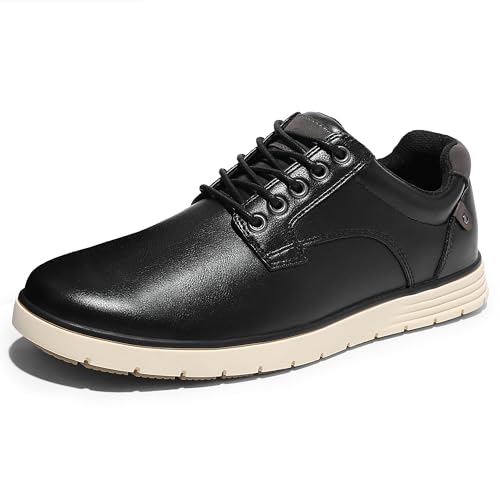 festooning Herren Freizeitschuhe Loafer für Herren Casual Sneakers Schuhe Schnürschuhe Bequeme Oxfords Schlupfschuhe mit rutschfester Gummisohle, Schwarz , 44 EU von festooning
