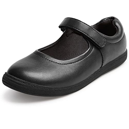 festooning MäDchen Mary Jane Flats Schuhe MäDchen Schulschuhe Festliche Schuhe Prinzessin Schuhe Schuluniform Schuh Schwarz EU31 von festooning