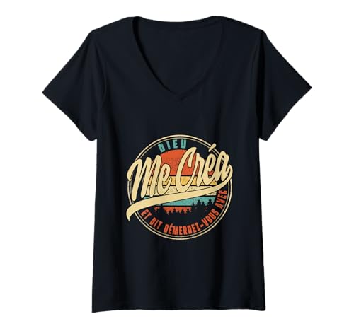 Damen Gott Mich erschaffe und SAGT mit Humor zum Vatertag T-Shirt mit V-Ausschnitt Damen Gott Mich erschaffe und SAGT mit Humor zum Vatertag T-Shirt mit V-Ausschnitt von fete des peres Tees by Aldrin Co.