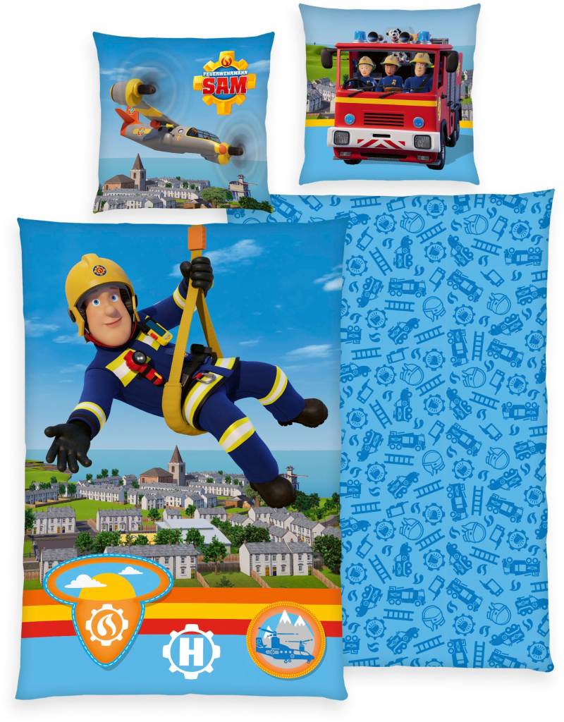 Feuerwehrmann Sam Bettwäsche "Feuerwehrmann Sam" 2 Stk. tlg. mit collem Motiv von feuerwehrmann sam