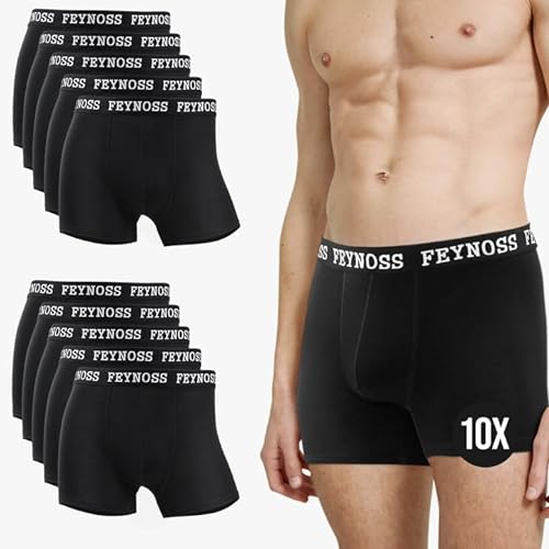 Men's Boxershorts,12er Pack Boxershorts Herren, Unterhosen Männer mit Breiter Elastischem Bund, No Scratching Labels, Atmungsaktive, Weiche für Sommer Sport,Fahrrad, Arbeit,Läuft und mehr,M von feynoss