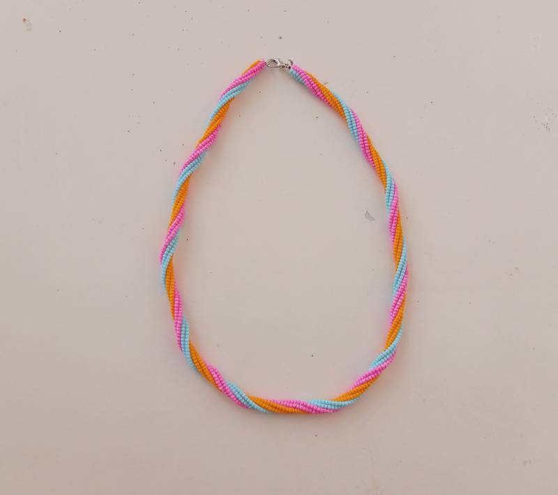 Perlen Gewebte Halskette, Bunte Handgewebte, Perlenkette Zubehör, Perlenschmuck Perlen Gewebte Halskette, Bunte Handgewebte, Perlenkette Zubehör, Perlenschmuck von feyzaaccessories