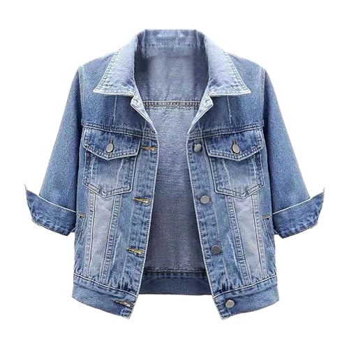 ffkoisE Frühlingsjacke Mädchen Jeansjacke Oversize Übergangsjacken Jeans Jacken Y2k Kurze Jeansjacken Langarm Dünne Jacke Frühling Denim Jean Mantel Outwear Frühlingsjacke Mit Knöpfen ffkoisE Frühlingsjacke Mädchen Jeansjacke Oversize Übergangsjacken Jeans Jacken Y2k Kurze Jeansjacken Langarm Dünne Jacke Frühling Denim Jean Mantel Outwear Frühlingsjacke Mit Knöpfen von ffkoisE