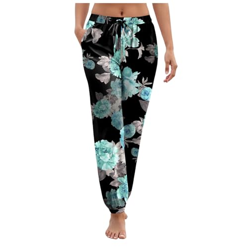 ffkoisE Luftige Sommerhose Damen Pant Lange Haremshose Schlupfhose Boho Strandhose Leicht Freizeithose Blumenmuster Sommerhose Frauen Hose Stoffhose mit Taschen Jogginghose Yogahose ffkoisE Luftige Sommerhose Damen Pant Lange Haremshose Schlupfhose Boho Strandhose Leicht Freizeithose Blumenmuster Sommerhose Frauen Hose Stoffhose mit Taschen Jogginghose Yogahose von ffkoisE