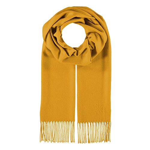 fiebig Cashmink Schal in Uni | Halstuch für Damen & Herren in Größe 180 x 30 cm | Made in Germany (One Size, Mais) von fiebig