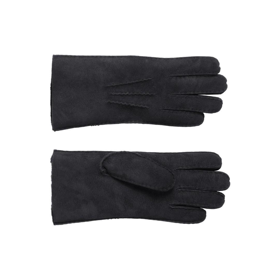fiebig - Handschuh Handschuhe Schafsleder Schwarz Schwarz - Gr. - 9 von fiebig