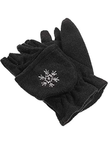 fiebig Mädchen Jungen Halbfinger Handschuh mit Klappe in Fleece für Kinder!, Farben:dunkelgrau, Handschuhgröße:5 fiebig Mädchen Jungen Halbfinger Handschuh mit Klappe in Fleece für Kinder!, Farben:dunkelgrau, Handschuhgröße:5 von fiebig