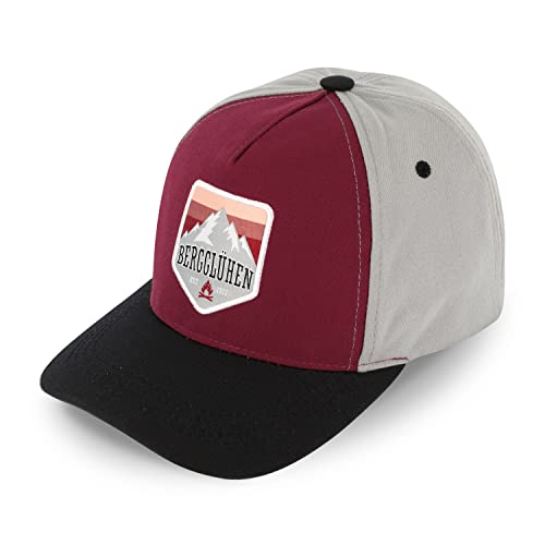 fiebig Truckercap aus recyceltem Material | Baseballcap mit Aufnäher | Baseballkappe mit Metallverschluss (Bordeaux) von fiebig