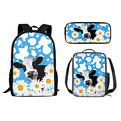 3-teiliges Reiserucksack-Set, kleine Kinder, Schultaschen, Lunchbox, Bleistiftbeutel für Mädchen, Jungen, Teenager, Frauen, Männer, Kleinkinder, Büchertasche, Wandern, Tagesrucksäcke, von fifbird