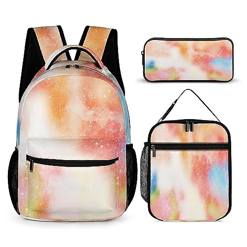 Animal Wolf Rucksack-Set für Kinder, 3-teilig, Teenager, Jungen, Schultasche mit Thermo-Lunchboxen, Stifthalter, TT, Einheitsgröße, Tagesrucksäcke von fifbird