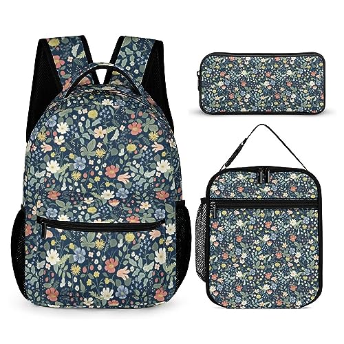 Camouflage-Rucksack-Set für Kinder, 3-teilig, Teenager, Jungen, Schultasche mit Thermo-Lunchboxen, Stifthalter, Tt-20, Einheitsgröße, Tagesrucksäcke von fifbird