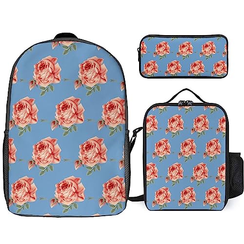 Sunflower Schultasche Schulrucksack für Mädchen, Kinder, Jungen, Rucksack, Büchertasche mit Lunchtasche und Federmäppchen für Elementary (3-in-1-Rucksack-Set), Tt-9, Einheitsgröße, Tagesrucksäcke von fifbird