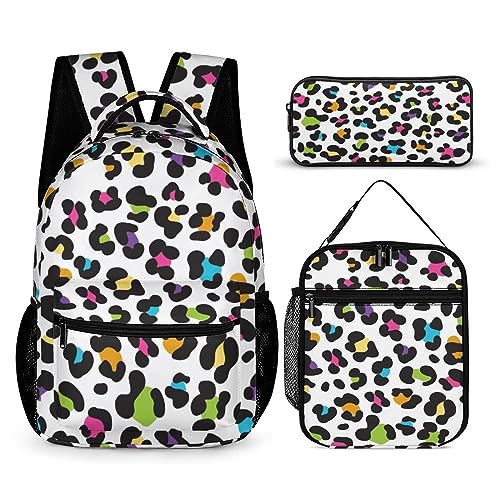 Ugly Guy Frog Rucksack-Set für Kinder, 3-teiliges Schulranzen-Set mit Thermo-Lunchboxen, Stifthalter, Tt-17, Einheitsgröße, Tagesrucksäcke von fifbird