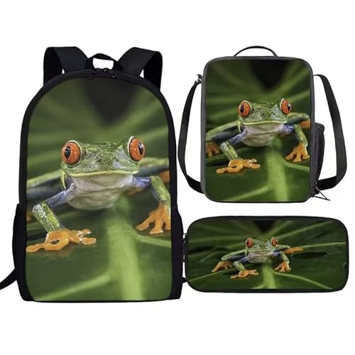 fifbird 3-in-1-Basketball-Rucksack-Set für Jungen, Grundschule, Rucksack, Lunchbox und Federmäppchen, pferd, Einheitsgröße, Tagesrucksäcke von fifbird