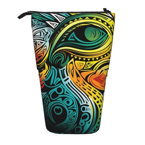 fifbird Federmäppchen mit buntem Tribal-Design, niedliches Stiftetui, Teleskop-Schreibwaren-Tasche, Make-up-Kosmetiktasche für Damen, Büro, mehrfarbig, Einheitsgröße, Kosmetiktasche fifbird Federmäppchen mit buntem Tribal-Design, niedliches Stiftetui, Teleskop-Schreibwaren-Tasche, Make-up-Kosmetiktasche für Damen, Büro, mehrfarbig, Einheitsgröße, Kosmetiktasche von fifbird