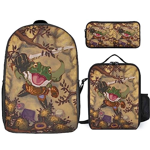 fifbird Kinder Rucksack Federmäppchen Umhängetasche 3er Set Avocado Schule Federmäppchen für Jungen Mädchen Laptop Rucksäcke Büchertaschen Erwachsene Umhängetasche, mehrfarbig13, Einheitsgröße, von fifbird