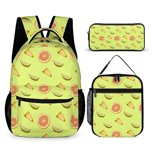 fifbird Kinder Rucksack Federmäppchen Umhängetasche 3er Set Geometrische Muster Schule Federmäppchen für Jungen Mädchen Laptop Rucksäcke, Tt-15, Einheitsgröße, Tagesrucksäcke von fifbird