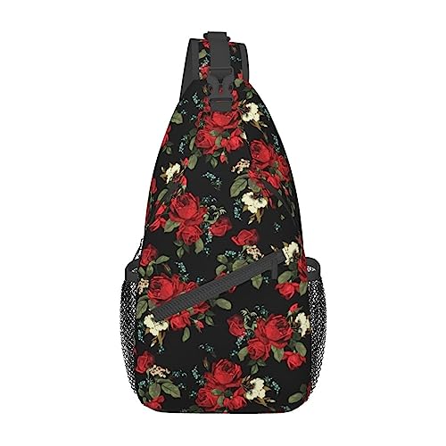 fifbird Kleine Umhängetasche mit niedlichem Gänseblümchen-Druck, für Damen und Herren, Crossbody-Sling-Rucksack, Reisen, Wandern, Tagesrucksack, Schultertasche, Brusttasche mit verstellbarem Riemen, von fifbird