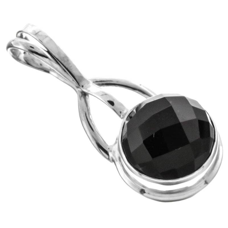 1 3/8 "Atemberaubender 12 Mm Onyx Edelstein 925 Sterling Silber Anhänger." von fifirosedesigns