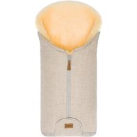 fillikid Winterfußsack Pamir für Babyschale Echtfell Sand Melange von fillikid